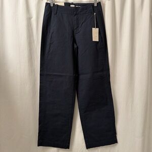 NWT a new day Mid Rise Straight Hip & Thigh Navy Cotton Stretch Pants  | Sz: 6R